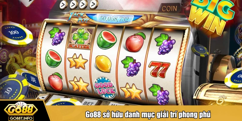 Go88 sở hữu danh mục giải trí phong phú