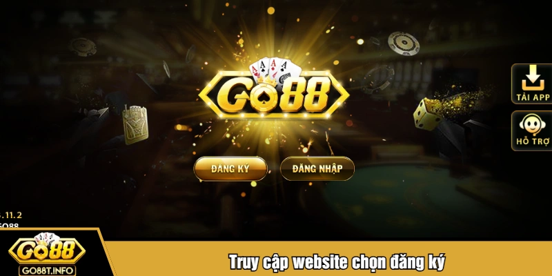 Truy cập website chọn đăng ký